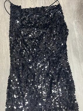 Black sequin dress